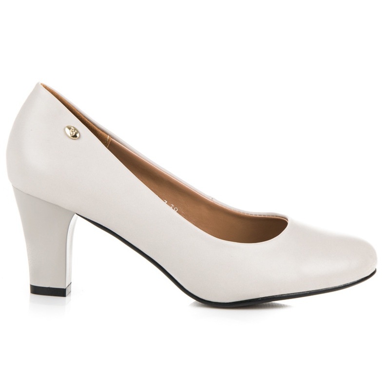 Vices Ljusgråa Pumpar På En Pelare