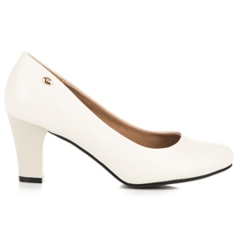 Vices Ljusbeiga pumps på pelaren beige