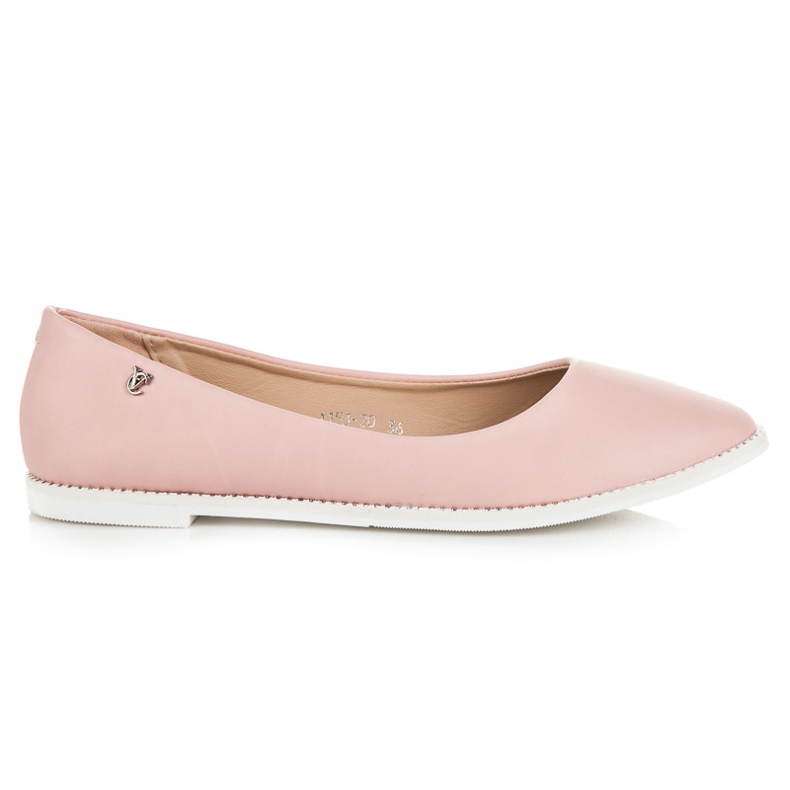 Vices Rosa ballerinor med strass