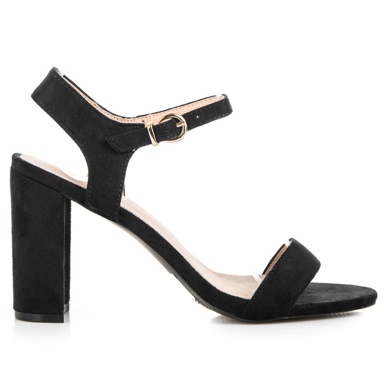Vinceza Svarta sandaler på stolpen