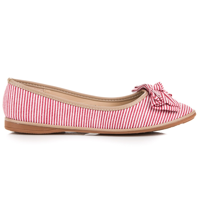 Seastar Ribbad Ballerina Med Rosett röd