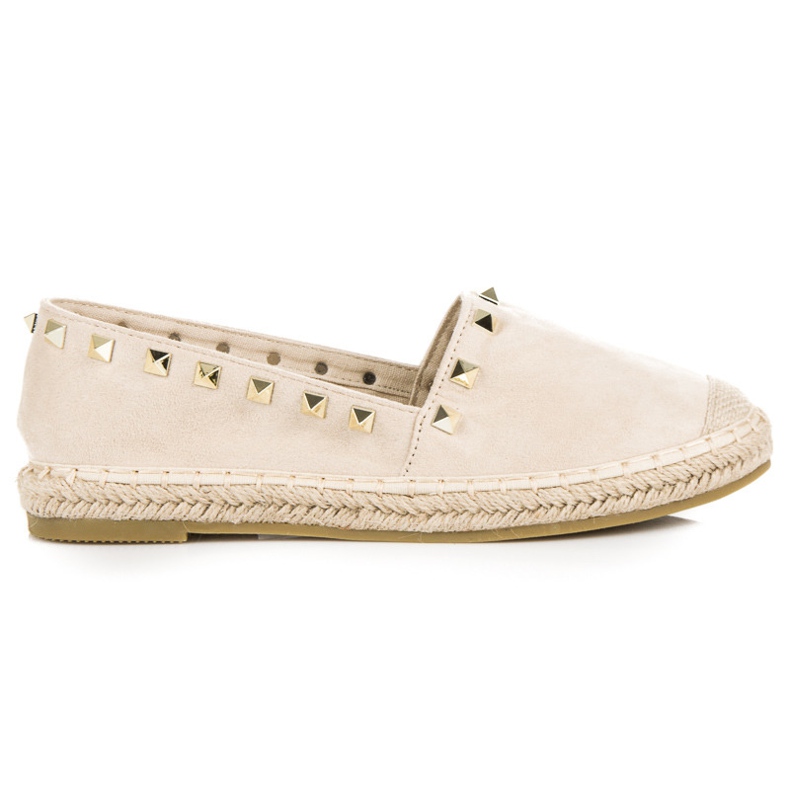 Seastar Espadrillor i mocka med nitar brun