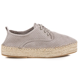 Seastar Openwork Espadrilles på plattformen grå