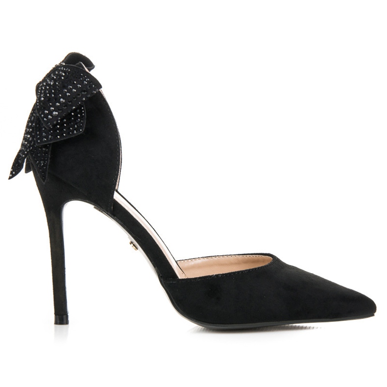 Seastar Mockaklackar med rosett svart