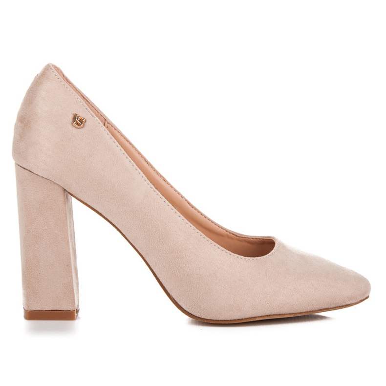 Vices Beige pumps på pelaren