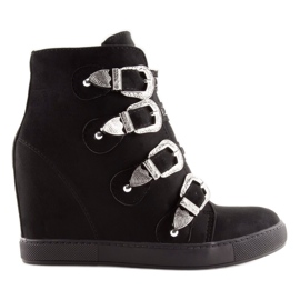 Sneakers dam Svart 100-852Bas-1 Svart