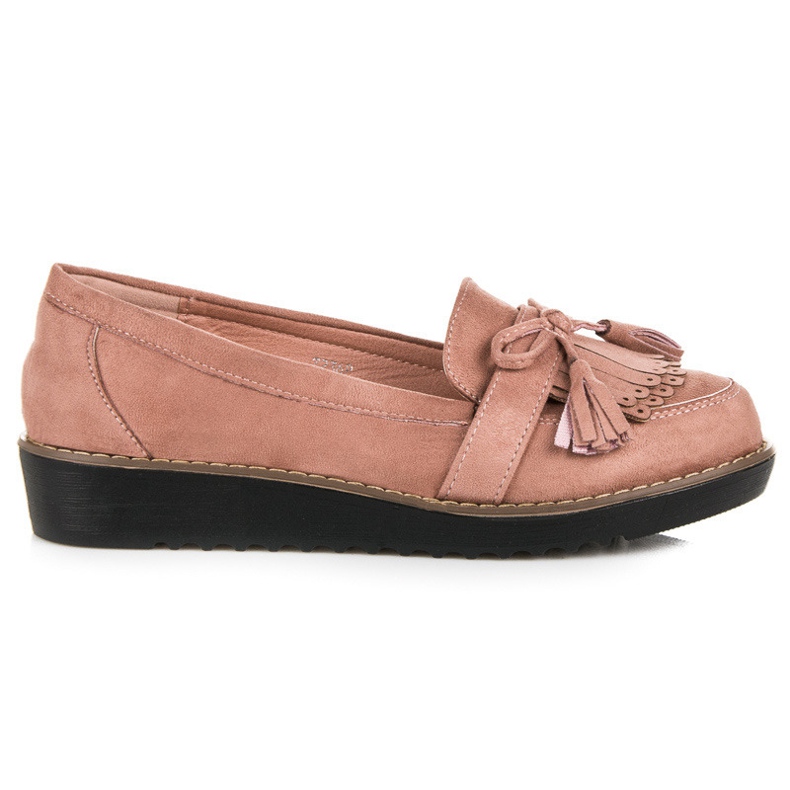Seastar Loafers med fransar rosa