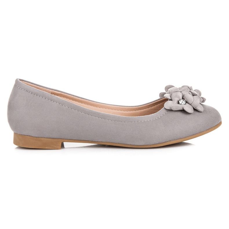 Vices Damballerinor med blommor grå