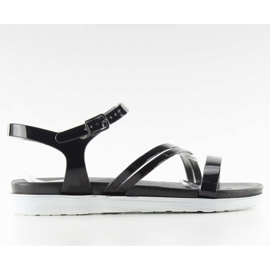 Gummisandaler dam 9-53 Svart Ii-Gat