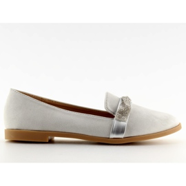 Grå Grå loafers dam H8-110 Grå