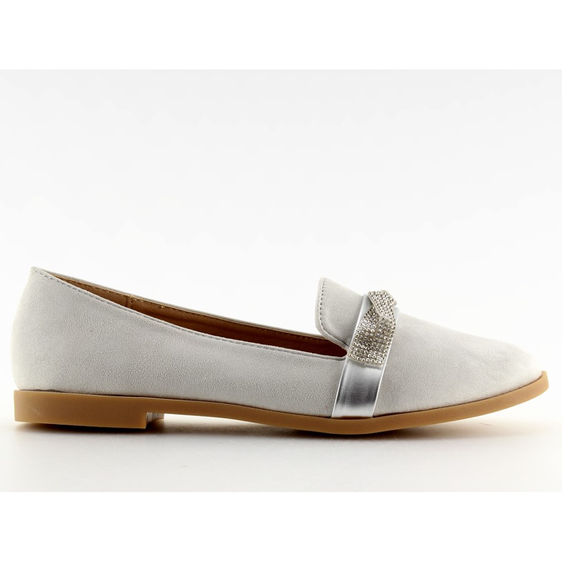 Grå Grå loafers dam H8-110 Grå