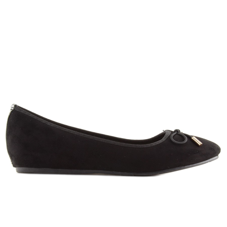 Svarta ballerinor på en dold svart kil