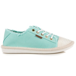 Seastar Sneakers med snörning, espadrillor grön