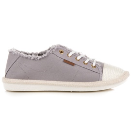 Seastar Sneakers med snörning, espadrillor grå