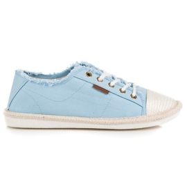 Seastar Sneakers med snörning, espadrillor blå