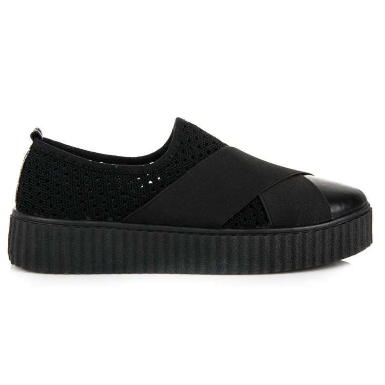 Seastar Genombrutna creepersy sneakers svart