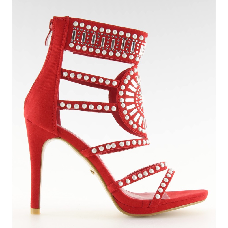 Röda gladiatorsandaler GH-2776 röda