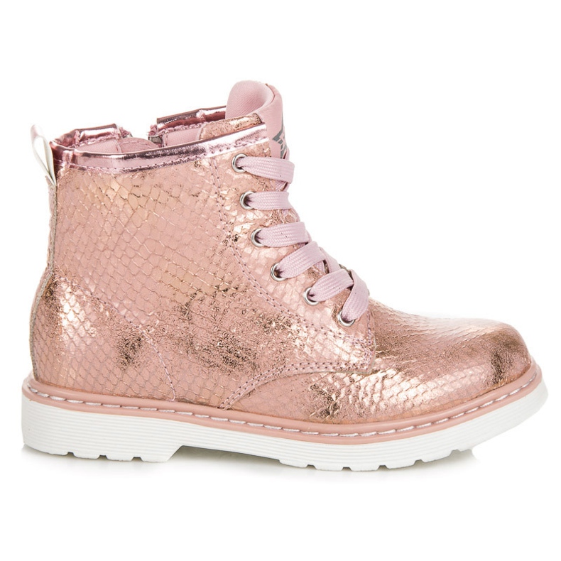 American Club Amerikanska klubbskor för ormtryck rosa