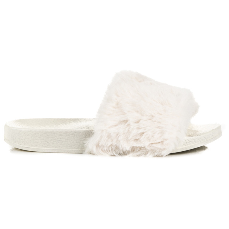 Bona Damtofflor med päls brun