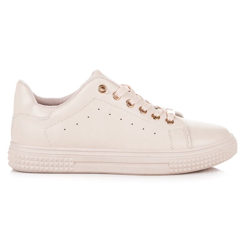 Knutna sneakers brun