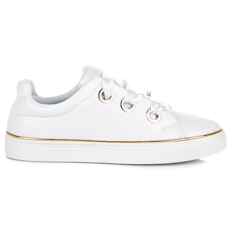 American Club Amerikanska klubbsneakers med band vit