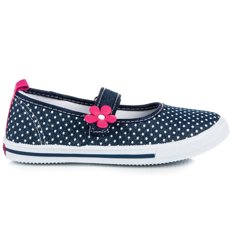American Club Denim sneakers i polka-dot amerikansk klubb blå