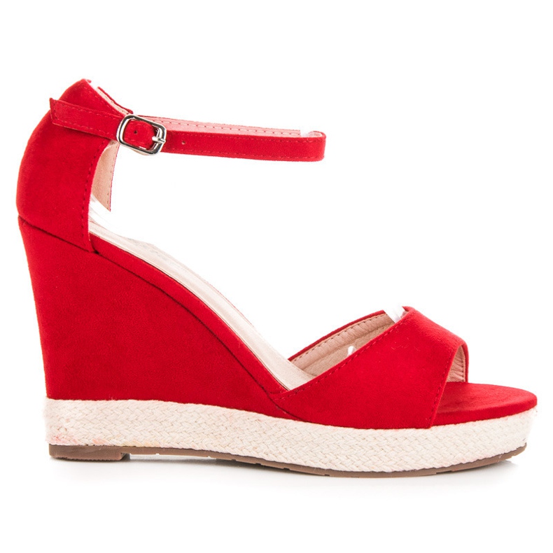 Seastar Sandaler i mocka röd