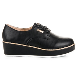 Vices Knytna wedge skor skruvstäd svart