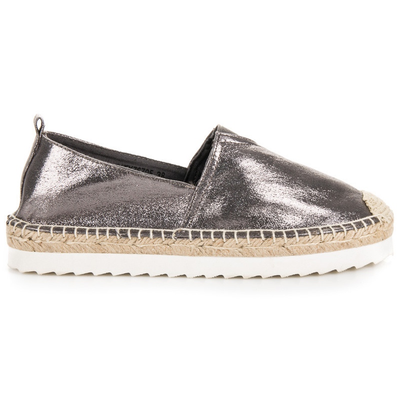 Grafit slip-on espadrillor grå