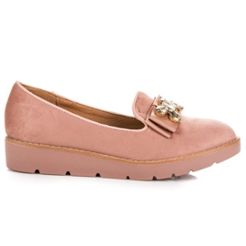 Comer Mocka herrar med prydnad rosa