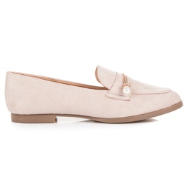 Seastar Loafers med pärlor beige