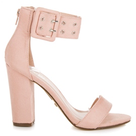 Seastar Rocksandaler med dragkedja rosa