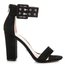 Seastar Rocksandaler med dragkedja svart