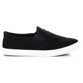 Seastar Svarta slip on sneakers
