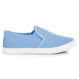 Seastar Blå slip on sneakers
