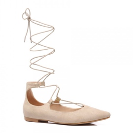 Vices Pastellbundna ballerinor brun