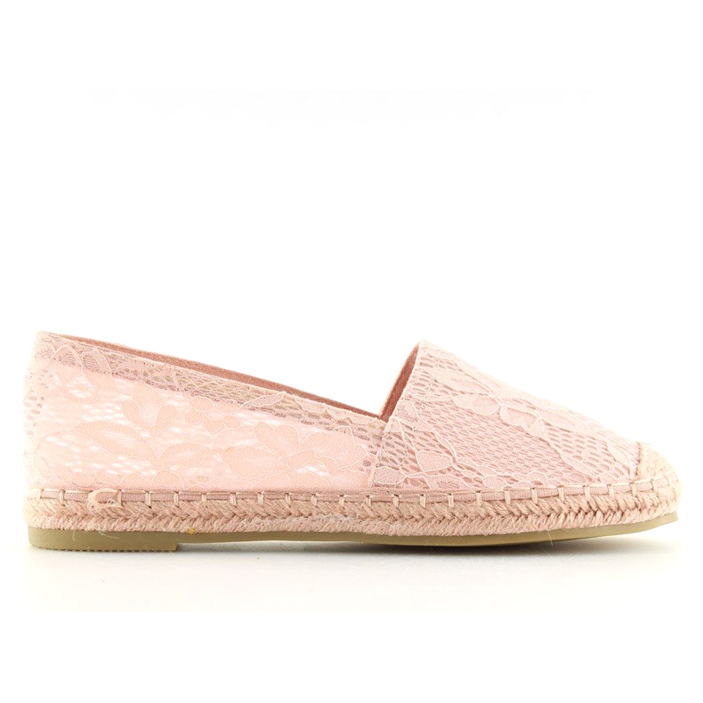 Rosa spets espadriller BB15P Rosa