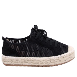 BM Svarta BB06P Svarta espadrillosneakers