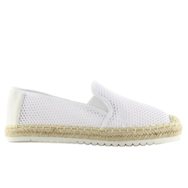 Slip-on espadrillor vit BB03P Vit