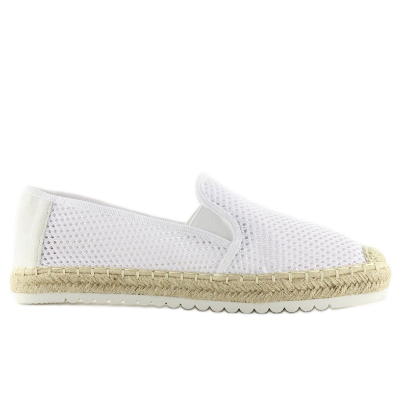 Slip-on espadrillor vit BB03P Vit