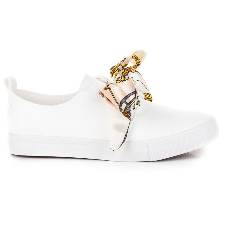 Seastar Snygga sneakers bundna med ett band vit