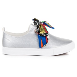 Seastar Snygga sneakers bundna med ett band grå