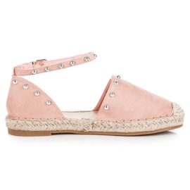 Seastar Platta espadrillesandaler rosa brun