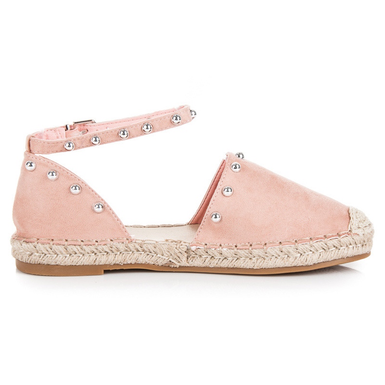 Seastar Platta espadrillesandaler rosa brun