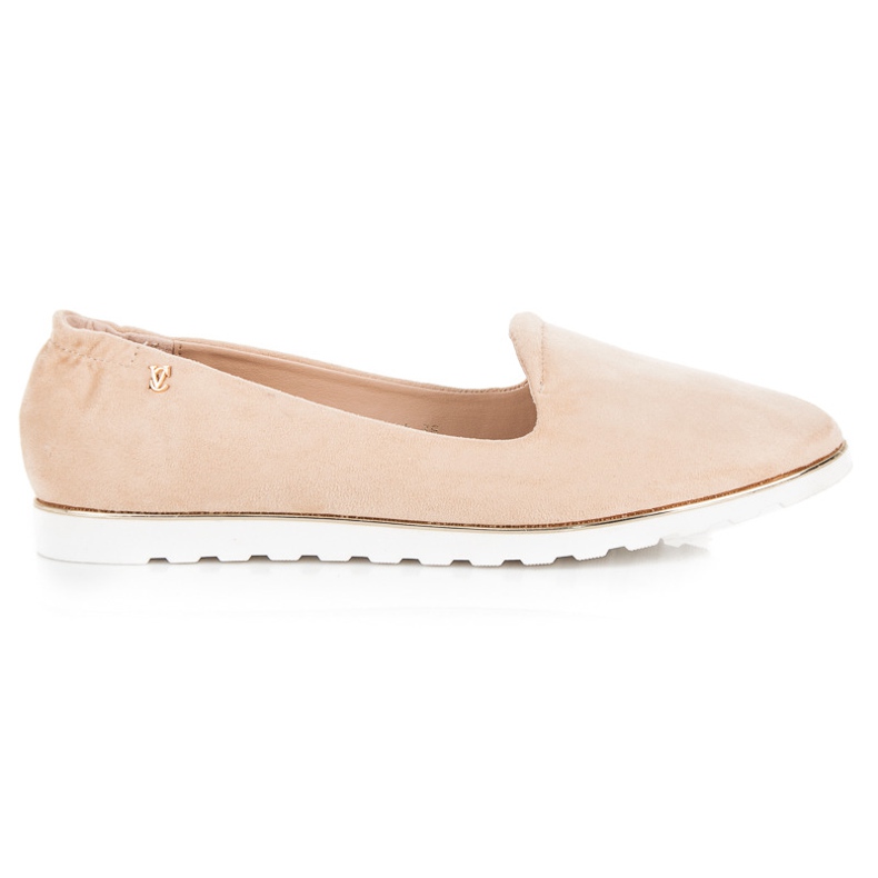 Vices Slip-on ballerinor i mocka brun