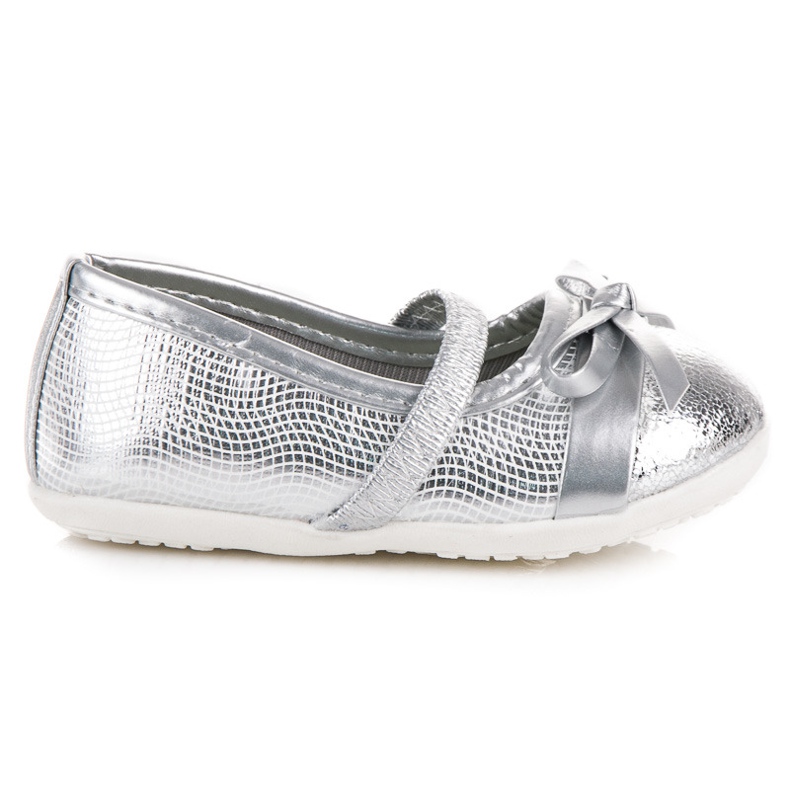 Elastiska ballerinor grå