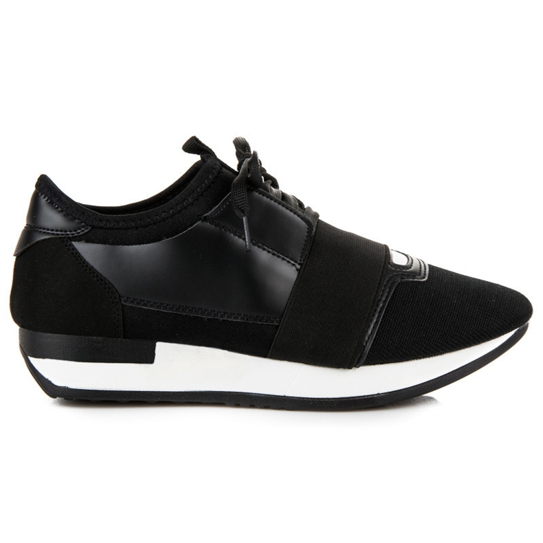 Slip-on sportskor svart