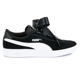 Puma Smash V2 Ribbon Jr svart