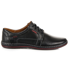 Casual lucca-skor med snörning svart