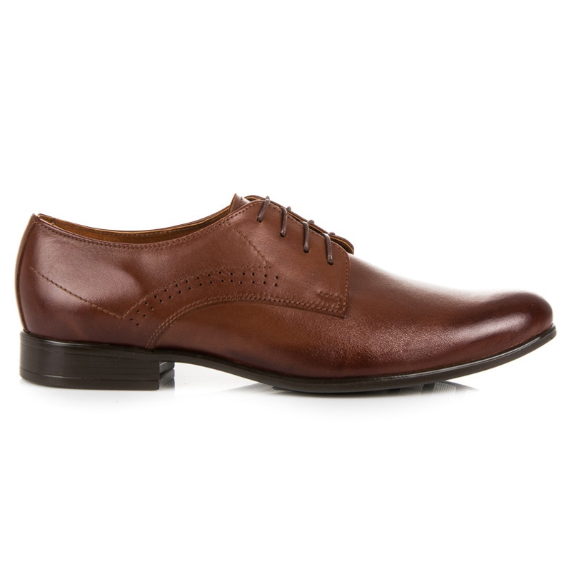 Mäns skor med dekorationer av lucca brun